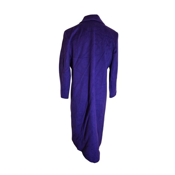 Kristen Blake Vintage Wool Coat Felted Wool Long Dress Coat Purple sz 14 - Picture 4 of 7